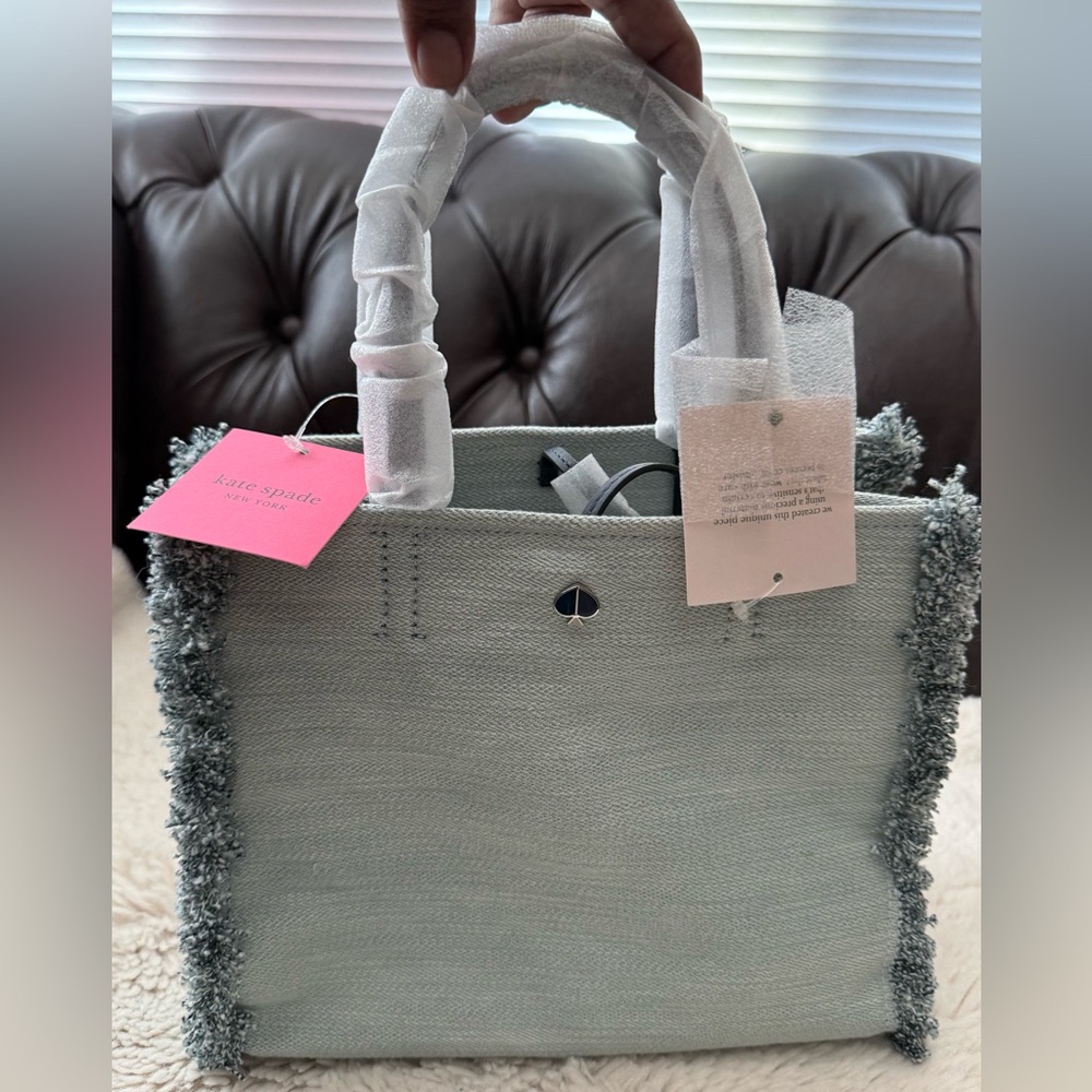 Kate Spade NWT Unique Light Denim Medium Satchel Retail $198